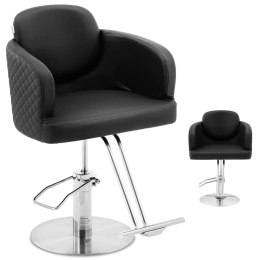 Fotel fryzjerski barberski kosmetyczny z podnóżkiem Physa WINSFORD - czarny