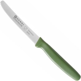 Super ostry nożyk kuchenny uniwersalny ząbkowane ostrze 22cm - zielony