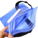 Saszetka nerka wodoodporna PVC na telefon dokumenty Outdoor - jasnoniebieska