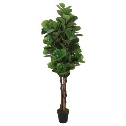  Sztuczny figowiec dębolistny, 96 liści, 80 cm, zielony