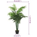 Sztuczna palma, 18 liści, 80 cm, zielona