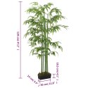  Sztuczny bambus, 384 liście, 120 cm, zielony