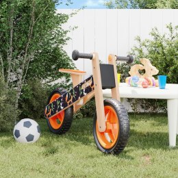  Rowerek biegowy dla dzieci, pomarańczowy z nadrukiem