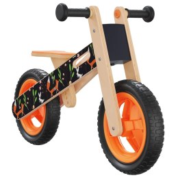  Rowerek biegowy dla dzieci, pomarańczowy z nadrukiem
