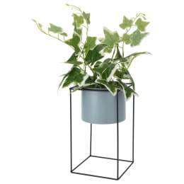 H&S Collection Sztuczna roślina w doniczce, metalowy stojak, 44 cm
