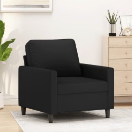  Fotel, czarny, 60 cm, obity aksamitem