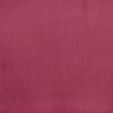  Sofa 2-osobowa, winna czerwień, 140 cm, tapicerowana aksamitem