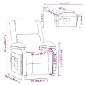  Fotel masujący, jasnoszary, obity tkaniną