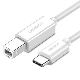 Kabel przewód do drukarki USB-C - USB-B 480Mb/s 1m biały