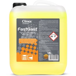 Środek do mycia tłustych zbrudzeń w kuchni do okapów blatów posadzek ścian CLINEX FastGast 5L