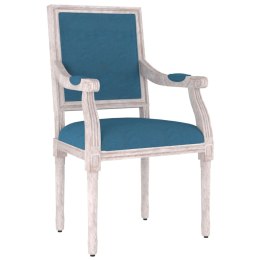  Fotel, niebieski, 54x59x99 cm, obity aksamitem