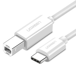 Kabel przewód do drukarki i skanera USB-C - USB-B 2.0 1.5 m biały
