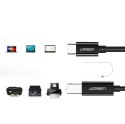 Kabel przewód do drukarki skaneru faxu USB-C - USB-B 1m czarny