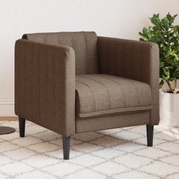 VidaXL Brązowy fotel, tapicerowany tkaniną