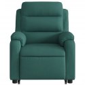 VidaXL Podnoszony fotel masujący, elektryczny, rozkładany, zielony