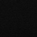 VidaXL Sofa 2-osobowa, czarna, tapicerowana tkaniną