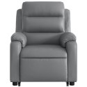 VidaXL Rozkładany fotel pionizujący z masażem, elektryczny, szary