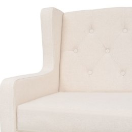  Sofa 3-osobowa materiałowa kremowa