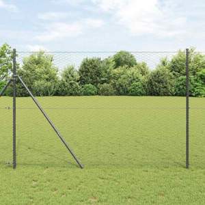 Sześcioramienna podstawa ogrodzenia 10 x 1,6 m Stal pokryta PVC