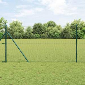 Sześcioramienna podstawa ogrodzenia 100 x 1 m Stal pokryta PVC