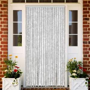 Zasłona przeciwko owadom, szara, 90x220 cm, szenil