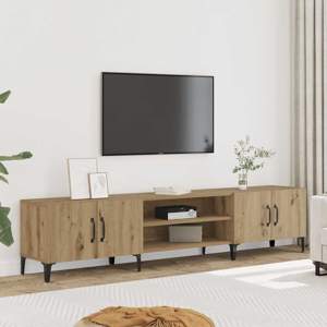 Szafka TV, dąb artisian, 180x31,5x40cm, materiał drewnopochodny