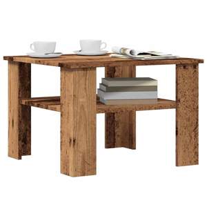 Stolik kawowy stare drewno 60x60x42 cm materiał drewnopochodny