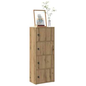 Regał na książki, dąb artisan, 40x24x102 cm