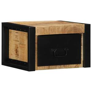 Szafki nocne 2 szt. 40x35x25 cm Drewno lite surowe Mango