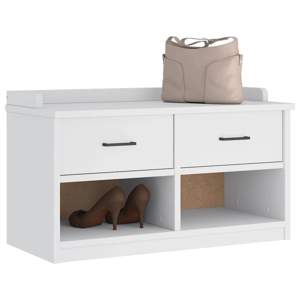Ławka do przedpokoju "SANDNES" 87x40x50 cm Drewno lite Sosna