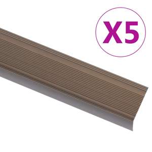 Listwy schodowe w kształcie litery L 5 szt. Aluminium 90 cm