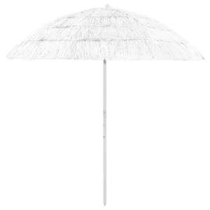 Parasol plażowy w hawajskim stylu, biały, 240 cm