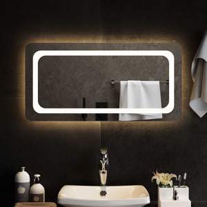 Lustro łazienkowe z LED, 80x40 cm