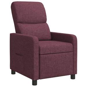 Fotel recliner Fioletowy tkanina