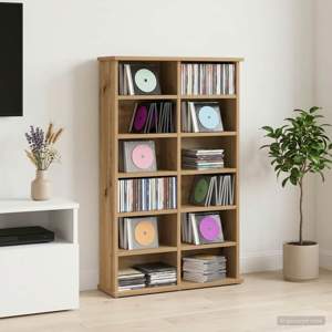 Kabinet na płyty CD Dąb artisan 60 x 17 x 92 cm