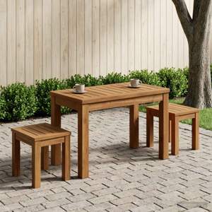 Stolik kawowy naturalny 60,5 x 30 x 36 cm Lite Drewno Akacji