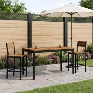 Stolik kawowy Naturalny i czarny 50 x 100,5 x 45 cm