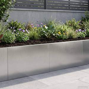 Mur oporowy 2 szt. 60 x 12 x 40 cm Stal nierdzewna srebrny