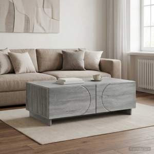 Stolik kawowy Szary Sonoma 102 x 50,5 x 35 cm