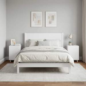 Szafka Nocna 2 pcs Biały 33,5 x 34,5 x 50 cm