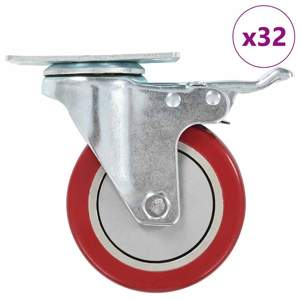 32 kółka skrętne, 100 mm