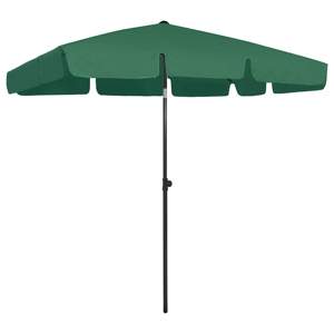 Parasol plażowy, zielony, 200x125 cm