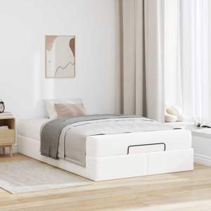 Rama łóżka z materacem Inny 2 szt. Biały PVC