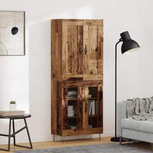 Highboard Stare drewno 69,5 x 34 x 180 cm Drewno inżynieryjne