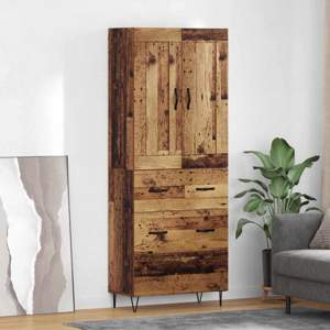 Highboard Stare drewno 69,5 x 34 x 180 cm Drewno inżynieryjne
