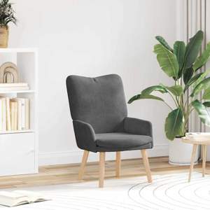 Fotel Ciemnoszary 63 x 67 x 94 cm tkanina