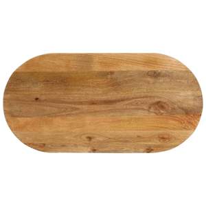Blat stołu, 90x40x2,5 cm, owalny, lite drewno mango
