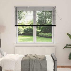 Żaluzja wenecka Czarny 150 x 160 cm 25 mm PVC