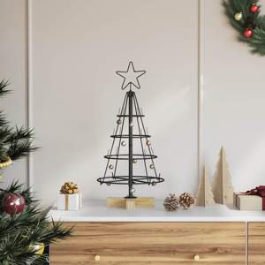 Metalowa choinka ze stojakiem KUOPIO 60 cm Stal Czarny