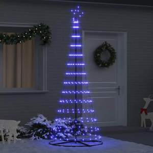 Choinka świąteczna LED niebieski 250 cm Metal